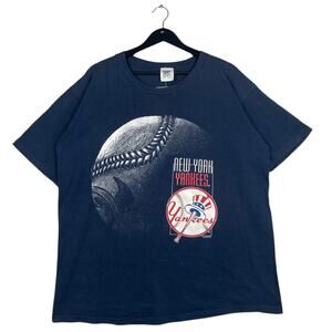 Vintage New York Yankees Baseball Graphic MLB T-Shirt 90s XL
